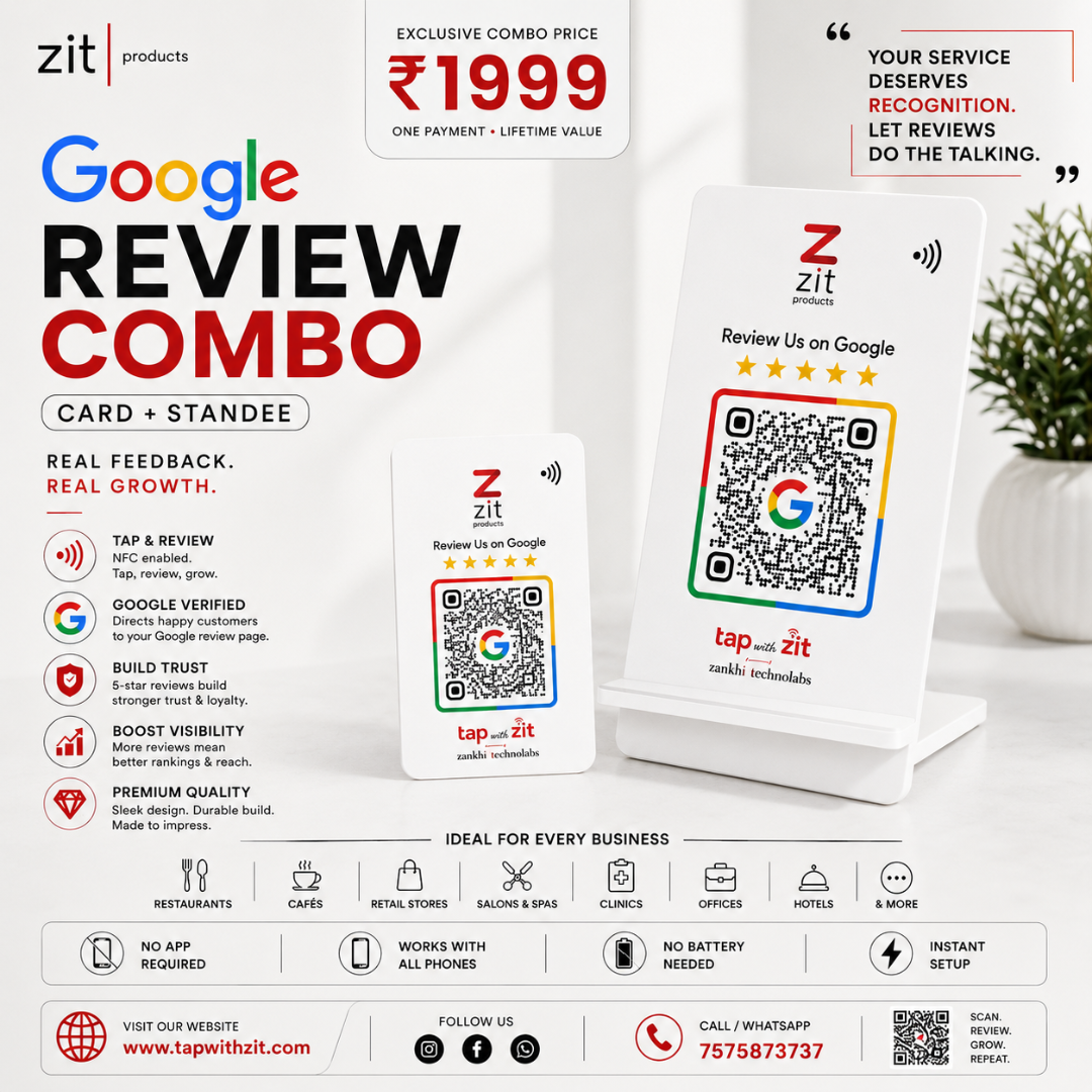AI Google Review Card + Standee view 4
